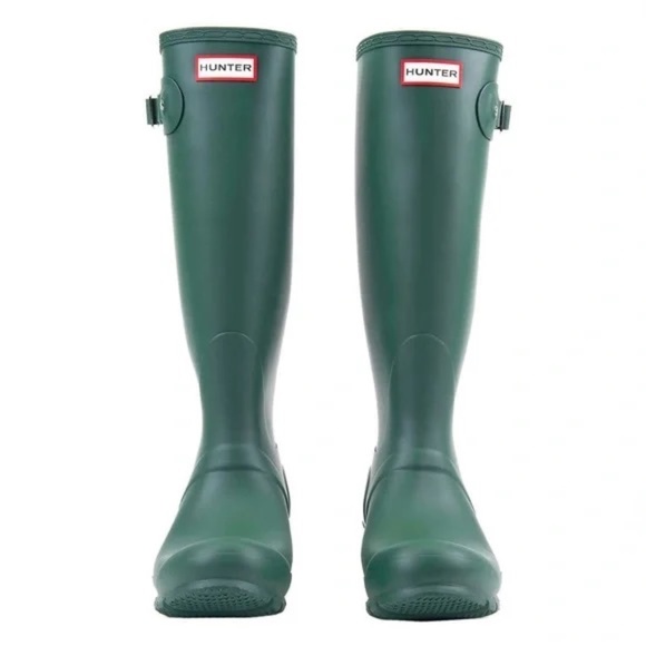 NEW Hunter Original Tall Matte Green Rain Boots  SIZE Women's 6 - Picture 5 of 10